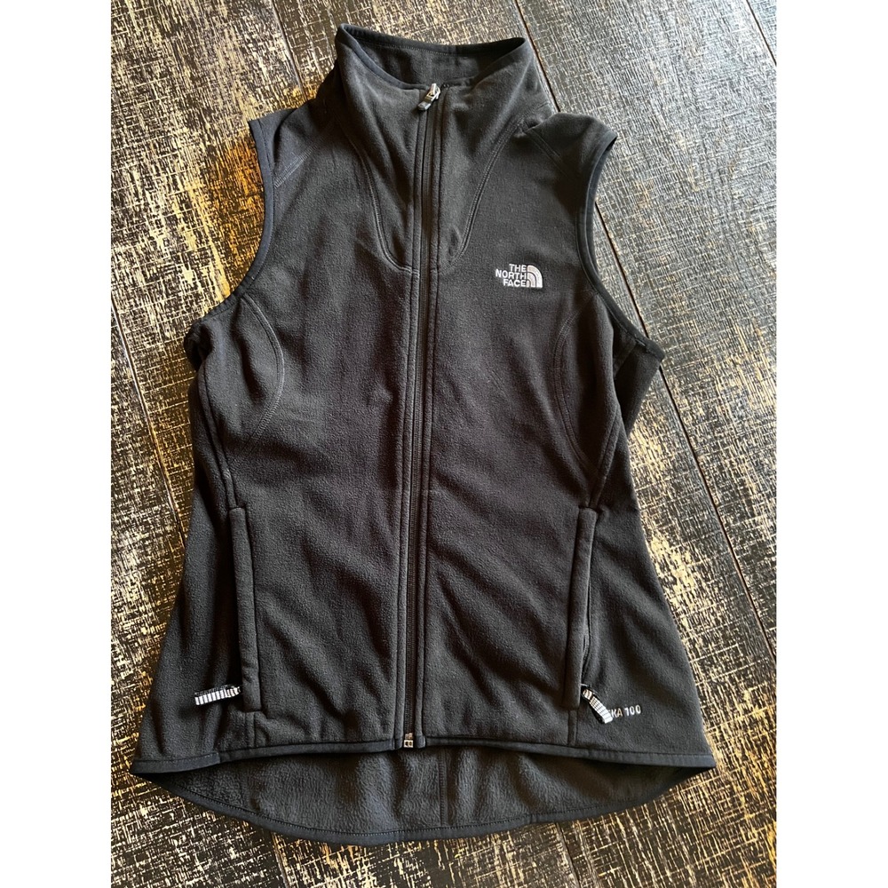 The North Face Womens Polartec Classic 100 Fleece Vest Black Full Zip AQ2T Small - Picture 2 of 6